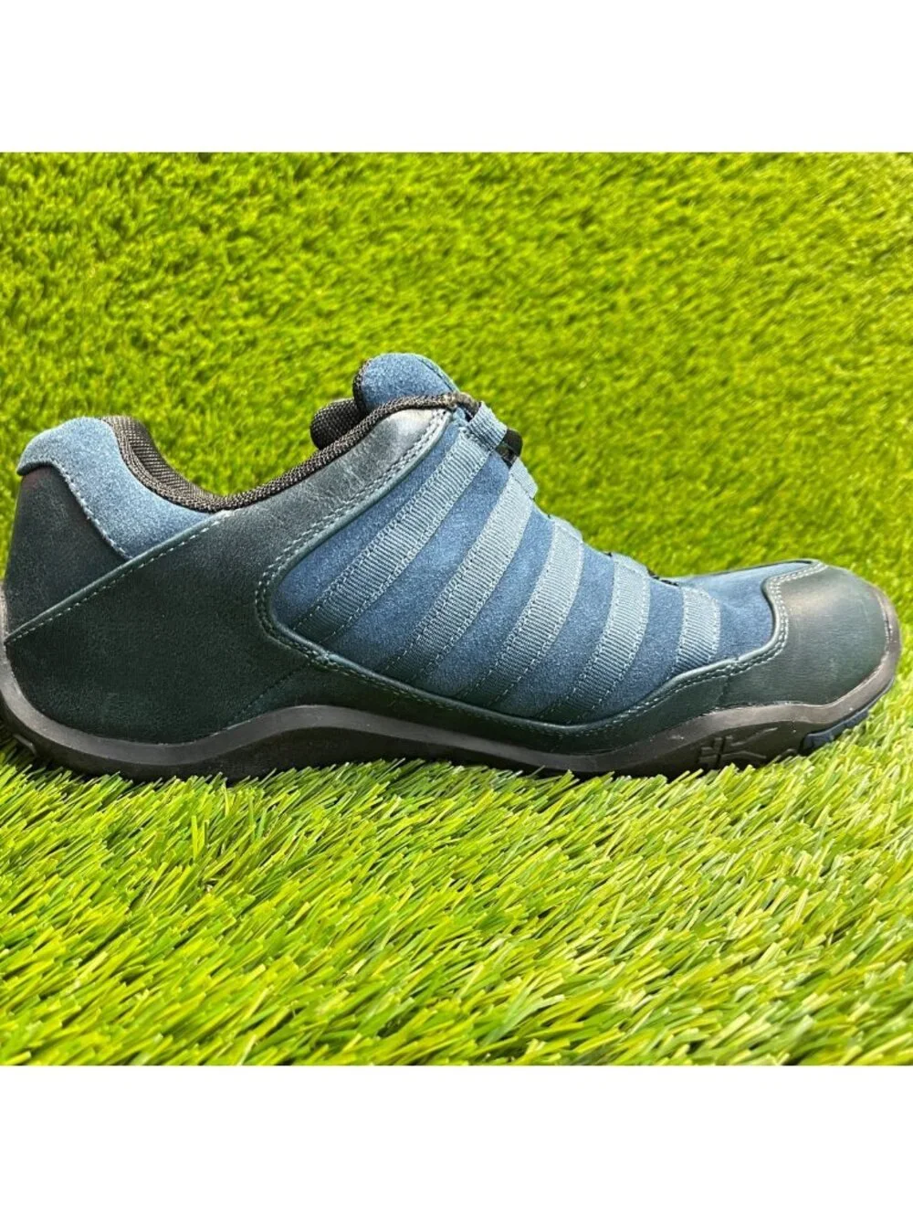 Kuru Chicane Womens Size 9.5D Blue Black Athletic Walking Suede Shoes Sneakers